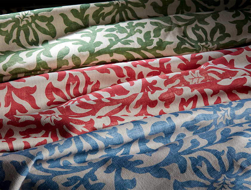 Spill Resistant V&A Floral Scroll